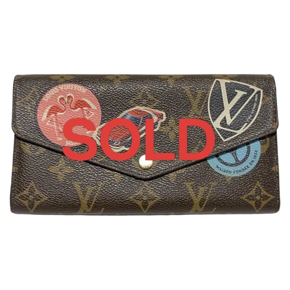 LOUIS VUITTON -Brown Long Wallet Monogram Canvas 425-051525 - Picture 1 of 5